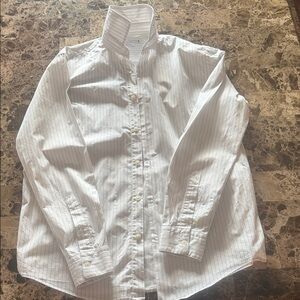 Zara White Pinstripe Men's Button Down Shirt